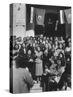 Women Demonstrating for the Right to Vote-James Whitmore-Stretched Canvas