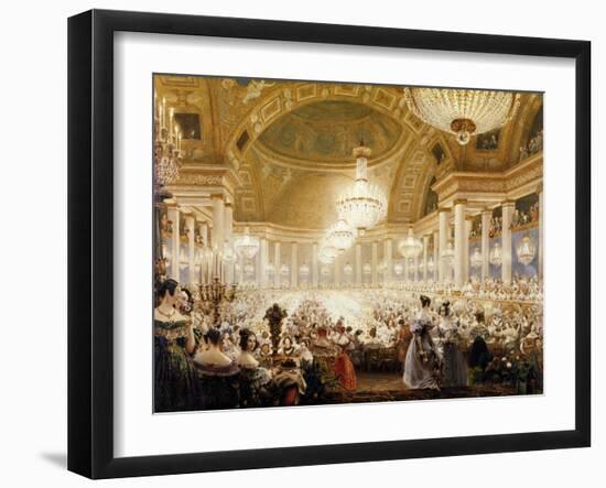 Women Dining at the Tuileries in 1835-Eugène Viollet-le-Duc-Framed Giclee Print