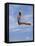 Women Diver Flying Through the Air, California, USA-Paul Sutton-Framed Stretched Canvas