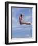 Women Diver Flying Through the Air, California, USA-Paul Sutton-Framed Premium Photographic Print