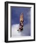 Women Diver Flying Through the Air, California, USA-Paul Sutton-Framed Photographic Print