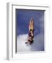 Women Diver Flying Through the Air, California, USA-Paul Sutton-Framed Photographic Print