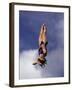 Women Diver Flying Through the Air, California, USA-Paul Sutton-Framed Photographic Print