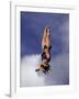 Women Diver Flying Through the Air, California, USA-Paul Sutton-Framed Photographic Print