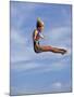 Women Diver Flying Through the Air, California, USA-Paul Sutton-Mounted Photographic Print