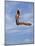 Women Diver Flying Through the Air, California, USA-Paul Sutton-Mounted Photographic Print