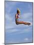 Women Diver Flying Through the Air, California, USA-Paul Sutton-Mounted Photographic Print