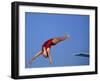 Women Diver Flying Through the Air-null-Framed Photographic Print