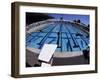 Women Diving into the Pool to Start a Swimming Race-Steven Sutton-Framed Photographic Print