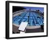 Women Diving into the Pool to Start a Swimming Race-Steven Sutton-Framed Photographic Print