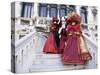 Women Dressed in Costumes For the Annual Carnival Festival, Venice, Italy-Jim Zuckerman-Stretched Canvas