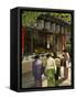 Women Dressed in Kimono for Tea Ceremony at Temple, Miyajima Island, Hiroshima Prefecture, Japan-Christian Kober-Framed Stretched Canvas