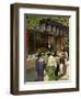 Women Dressed in Kimono for Tea Ceremony at Temple, Miyajima Island, Hiroshima Prefecture, Japan-Christian Kober-Framed Photographic Print