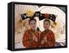 Women Dressed in Traditional Costume, Beijing, China-Steve Vidler-Framed Stretched Canvas