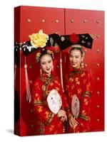 Women Dressed in Traditional Costume, Beijing, China-Steve Vidler-Stretched Canvas