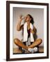 Women Drinking after Exercise Session, New York, New York-Paul Sutton-Framed Photographic Print