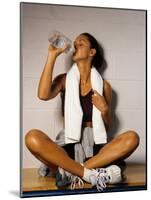 Women Drinking after Exercise Session, New York, New York-Paul Sutton-Mounted Photographic Print