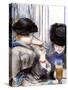 Women Drinking Beer, 1878-Edouard Manet-Stretched Canvas