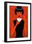 Women Eating Noodles-null-Framed Giclee Print