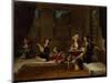 Women Embroidering, 1730s-Jean-Baptiste Vanmour-Mounted Giclee Print