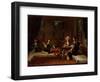 Women Embroidering-Jean-Baptiste Vanmour-Framed Giclee Print