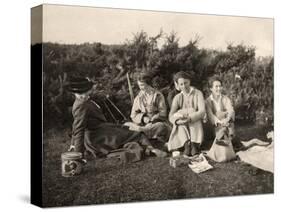 Women Enjoying a Picnic, 20th Century-null-Stretched Canvas