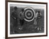 Women examining Archery Target Photograph - Washington, DC-Lantern Press-Framed Art Print