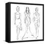 Women Fashion-greenga-Framed Stretched Canvas