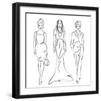 Women Fashion-greenga-Framed Art Print