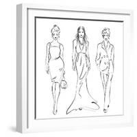 Women Fashion-greenga-Framed Art Print