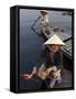 Women Ferrying Boats Await a Fare, Hoi An, Vietnam, Indochina, Southeast Asia-Andrew Mcconnell-Framed Stretched Canvas