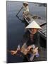 Women Ferrying Boats Await a Fare, Hoi An, Vietnam, Indochina, Southeast Asia-Andrew Mcconnell-Mounted Photographic Print