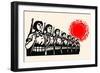 Women Fight under the Red Sun-Chinese Government-Framed Art Print