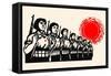 Women Fight under the Red Sun-Chinese Government-Framed Stretched Canvas