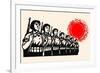 Women Fight under the Red Sun-Chinese Government-Framed Premium Giclee Print