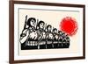 Women Fight under the Red Sun-Chinese Government-Framed Premium Giclee Print