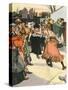 Women Fighting, 1905-Paul Balluriau-Stretched Canvas