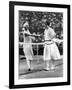 Women Finalist of Wimbledon Tennis Championship : Miss Froy and Suzanne Lenglen (L) in 1925-null-Framed Photo