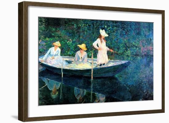 Women Fishing-Claude Monet-Framed Art Print