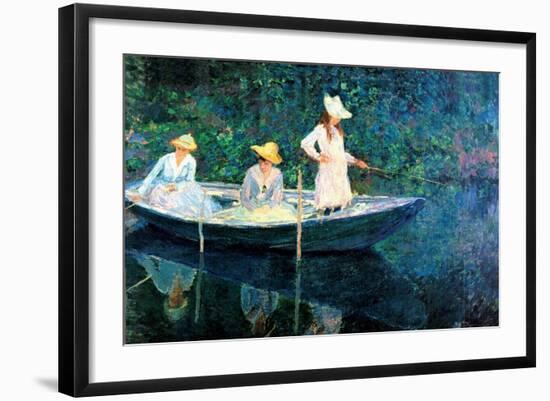 Women Fishing-Claude Monet-Framed Art Print