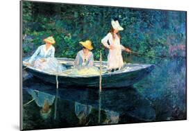 Women Fishing-Claude Monet-Mounted Art Print