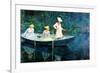 Women Fishing-Claude Monet-Framed Premium Giclee Print