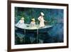 Women Fishing-Claude Monet-Framed Premium Giclee Print