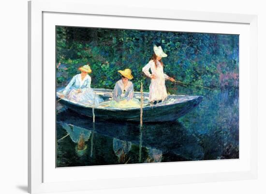 Women Fishing-Claude Monet-Framed Art Print