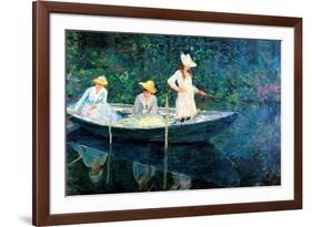 Women Fishing-Claude Monet-Framed Art Print