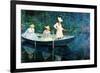 Women Fishing-Claude Monet-Framed Premium Giclee Print
