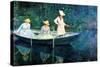 Women Fishing-Claude Monet-Stretched Canvas