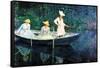 Women Fishing-Claude Monet-Framed Stretched Canvas