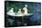 Women Fishing-Claude Monet-Framed Stretched Canvas