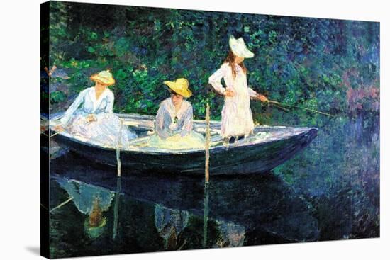 Women Fishing-Claude Monet-Stretched Canvas